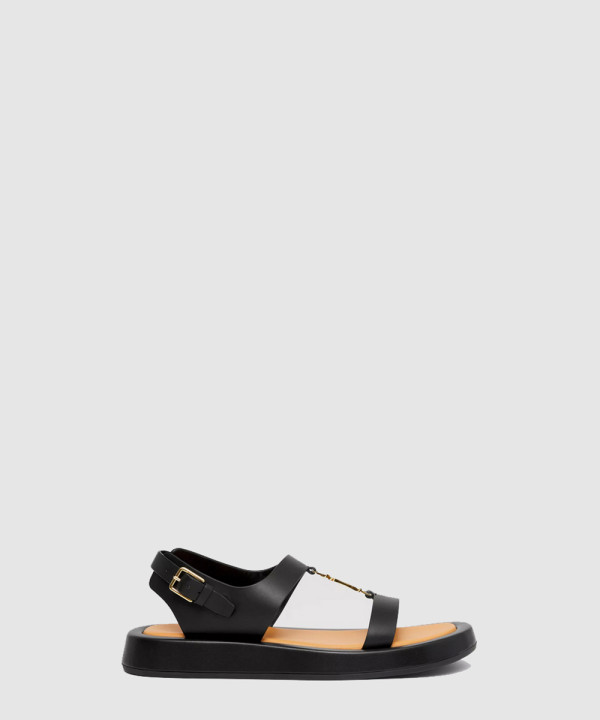 [BURBERRY-버버리]모노그램 모티프 레더 샌들 80392441