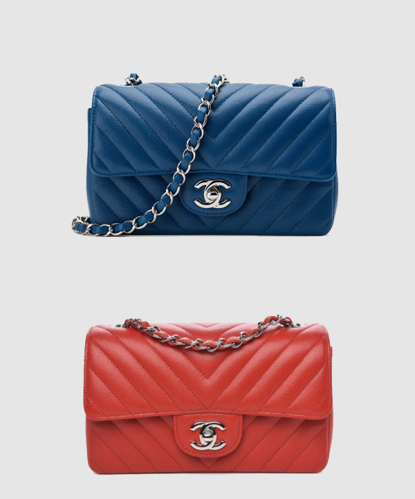 [CHANEL-샤넬]쉐브론 클래식 캐비어 뉴미니 인기색상 A69900
