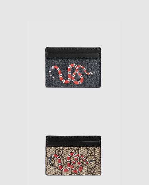[GUCCI-구찌]스네이크 프린트 카드지갑 451277
