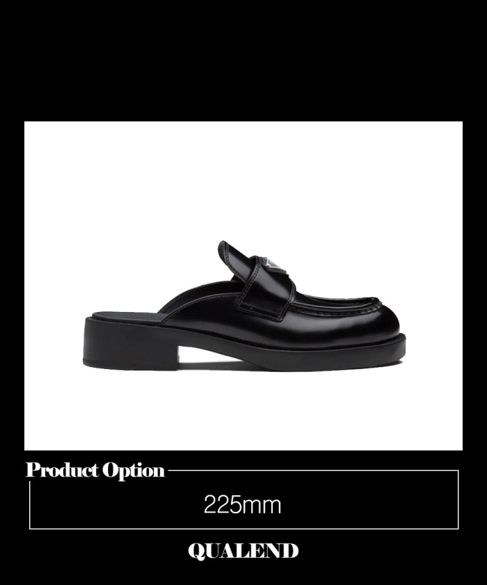 레플리카|이미테이션 prada-프라다브러시드-가줄-뮬-1d652m-1