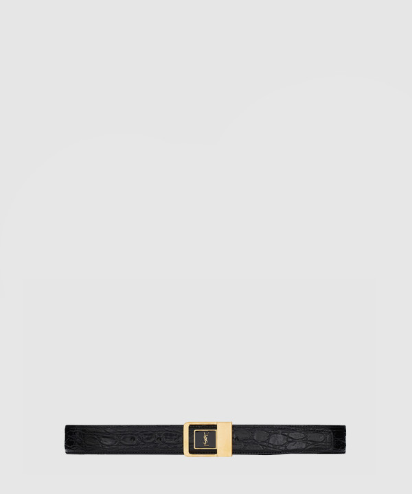 [SAINT LAURENT-생로랑]크로커다일 버클 벨트 732556