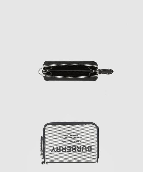 [BURBERRY-버버리]호스페리 프린트 면 캔버스 목걸이 카드지갑 80392541