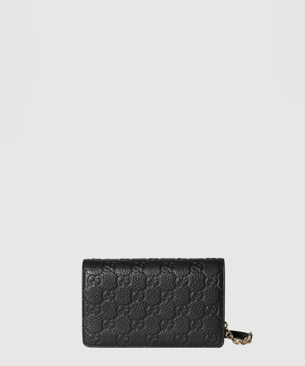 [GUCCI-구찌]GG 엠블렘 슈퍼 미니 슐더백 818705