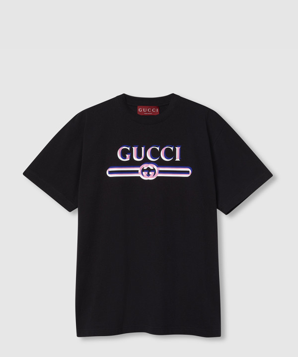 [GUCCI-구찌]프린트 코튼 저지 티셔츠 ‎788093