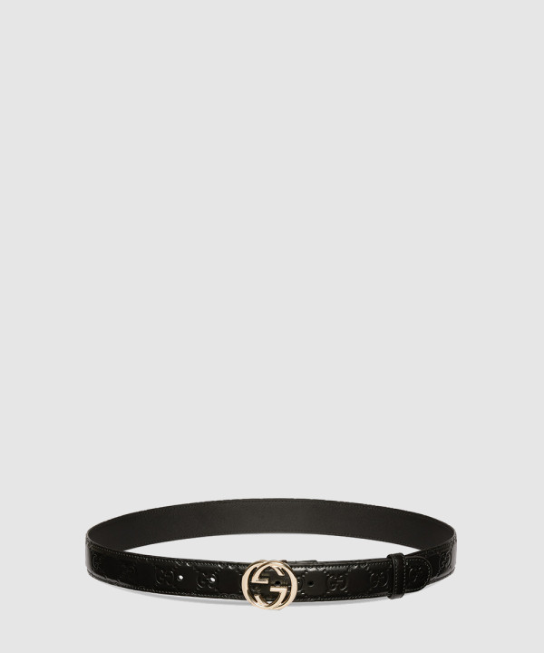 [GUCCI-구찌]SSIMA 30 레더 벨트 813008