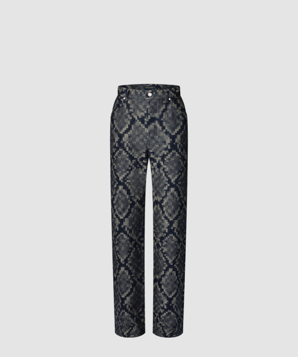 [LOUIS VUITTON-루이비통]그래픽 데님 스케이트 팬츠 1AHDEV