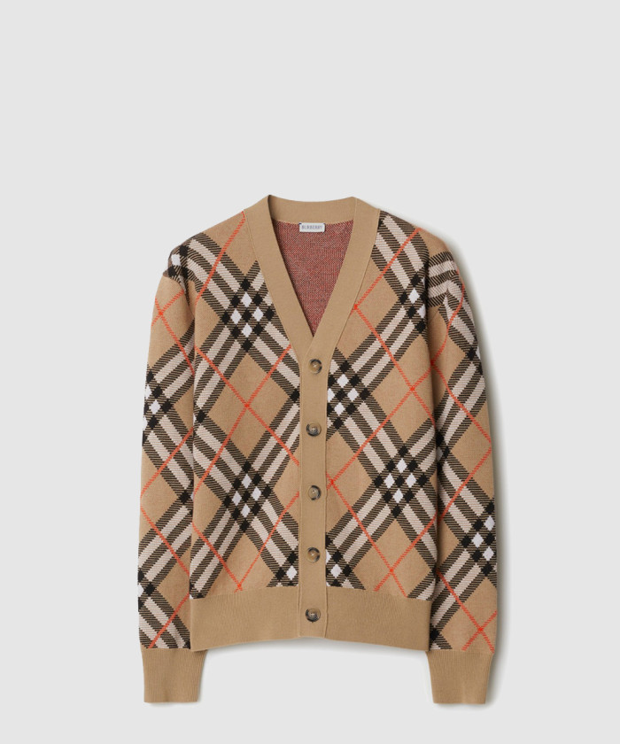 레플리카|이미테이션 burberry-버버리체크-울-모헤어-블렌드-카디건-80934941