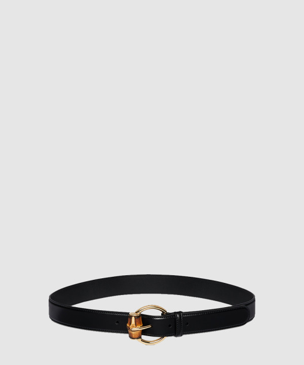 [GUCCI-구찌]뱀부 디테일 버클 벨트 827814