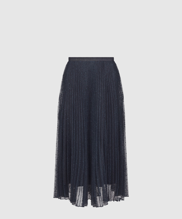[DIOR-디올]시스루 롱 스커트 522J0