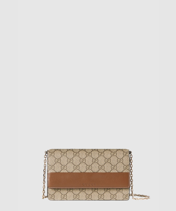 [GUCCI-구찌]GG 엠블럼 체인 지갑 838151