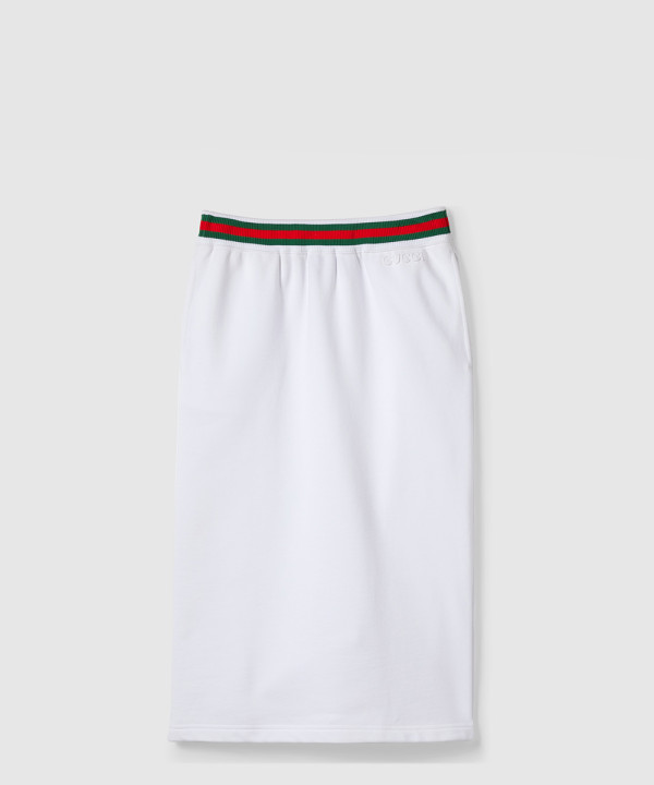 [GUCCI-구찌]웹 코튼 저지 스커트 ‎810391