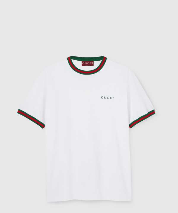 [GUCCI-구찌]자수 코튼 저지 티셔츠 835640