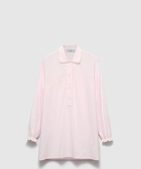 [PRADA-프라다]자수 장식의 바티스트 셔츠 P451IR
