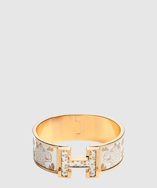[HERMES-에르메스]Clic Clac H Les Leopards 팔찌