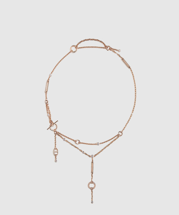[HERMES-에르메스]Chaine d'ancre Chaos 래리어트 네크리스