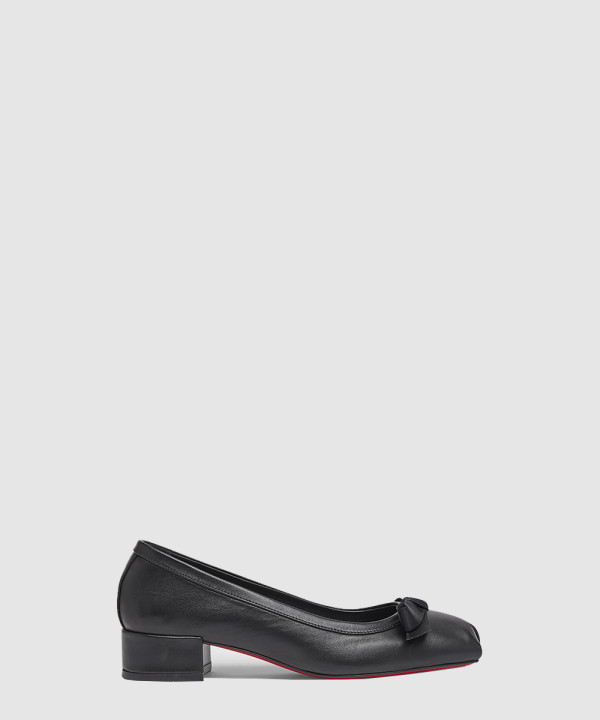 [LOUBOUTIN-루부탱]실크 새틴 발레 플랫 1240204