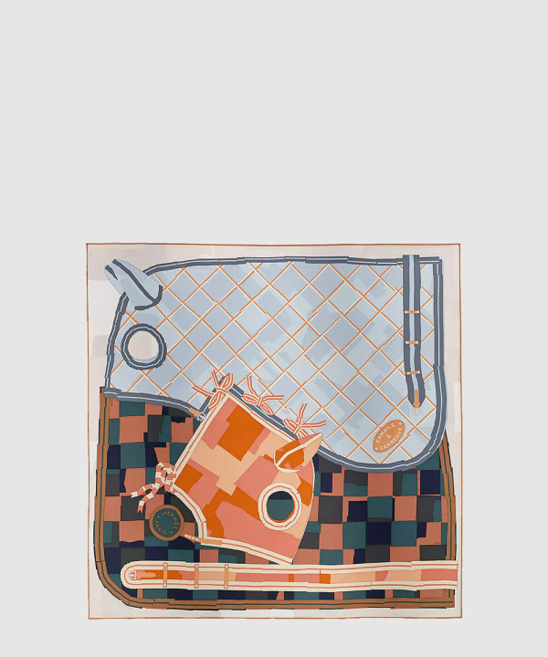 HERMES-에르메스]Camails a Carreaux 스카프 90