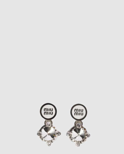 [MIUMIU-미우미우]에나멜 메탈 이어링 5IO210