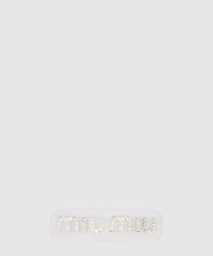 레플리카|이미테이션 miumiu-미우미우크리스탈-로고-헤어핀-5if072