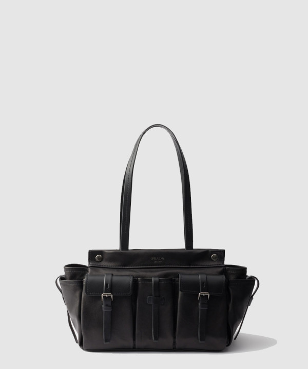 [PRADA-프라다]루트 미디엄 가죽 토트백 1BG645